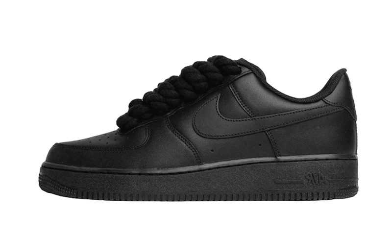 Nike air force 1 black laces hot sale
