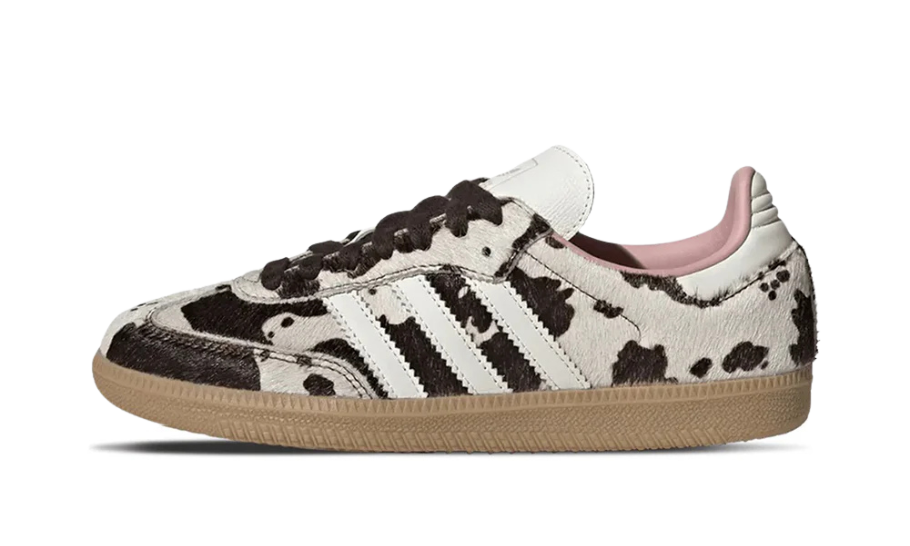 front view of the adidas samba cow