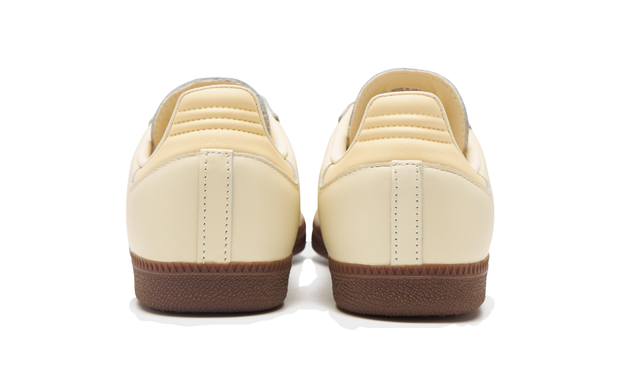 back view of the adidas samba og leopard