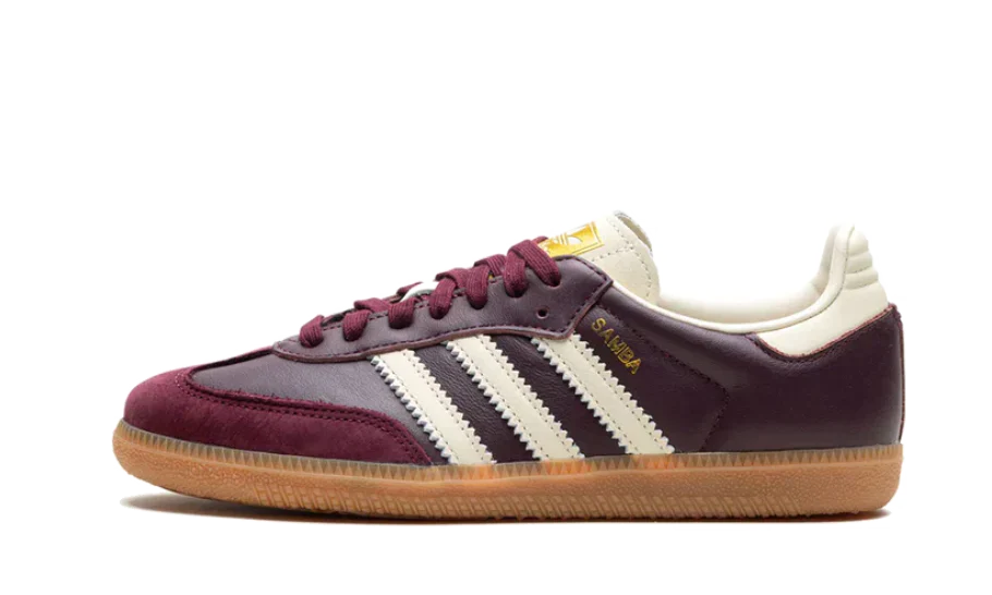 Adidas Samba OG Maroon Gold Metallic ID0477 DECOKICKS