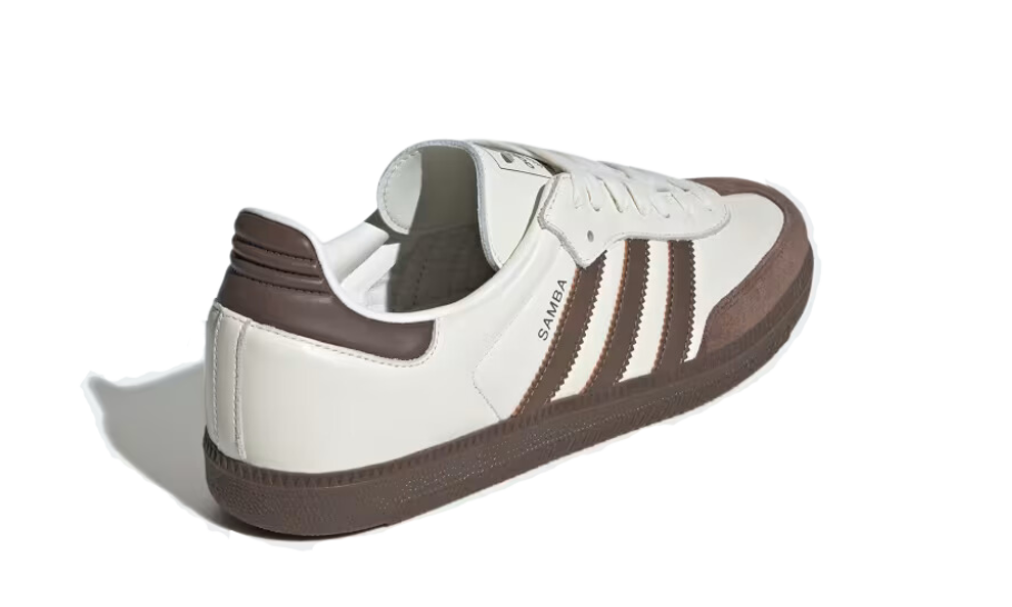 detail view of the adidas samba earth strata