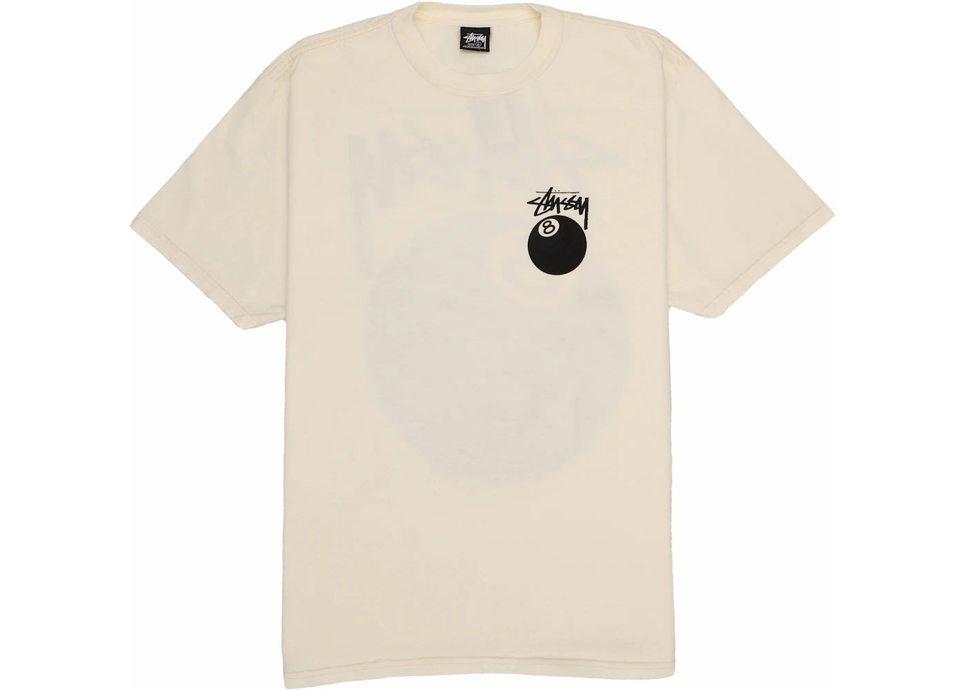 Stussy 8 Ball Pigment Dyed Beige Tee