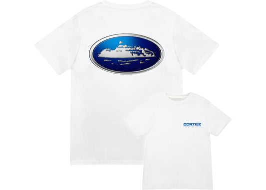 Corteiz Alcatraz World Rally Tee White