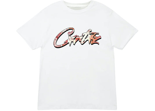 Corteiz Money On My Mind Tee White/Red