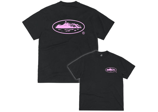 Corteiz OG Island Tee Black/Pink