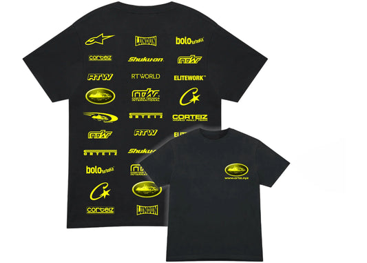 Corteiz Rally Vinylz Tee Black