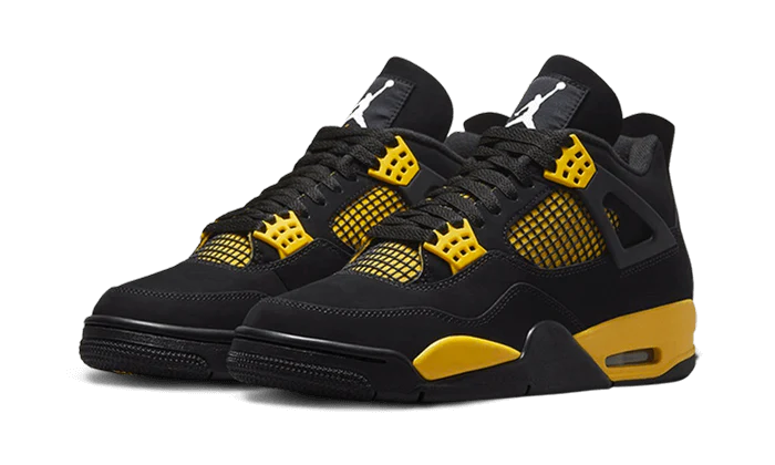 Jordan 4 retro yellow thunder detail side