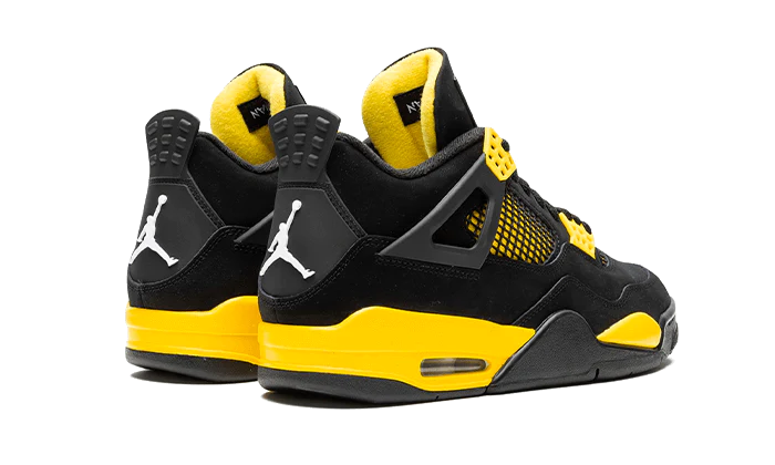 Jordan 4 retro yellow thunder back side