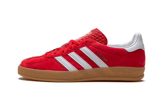 Adidas gazelle indoor red scarlet cloud white front side