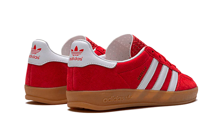 Adidas gazelle indoor red scarlet cloud white back side