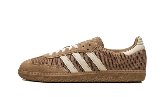 Front view of adidas samba cardboard