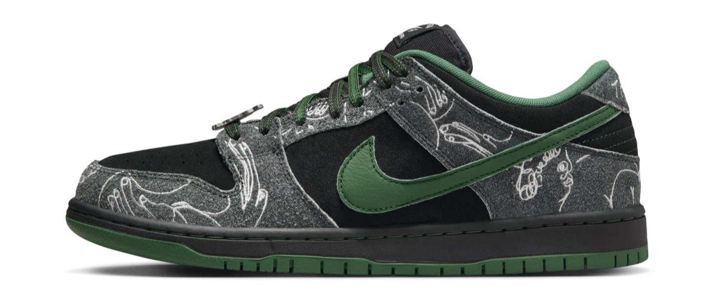 front view of dunk loe sb there skateboards