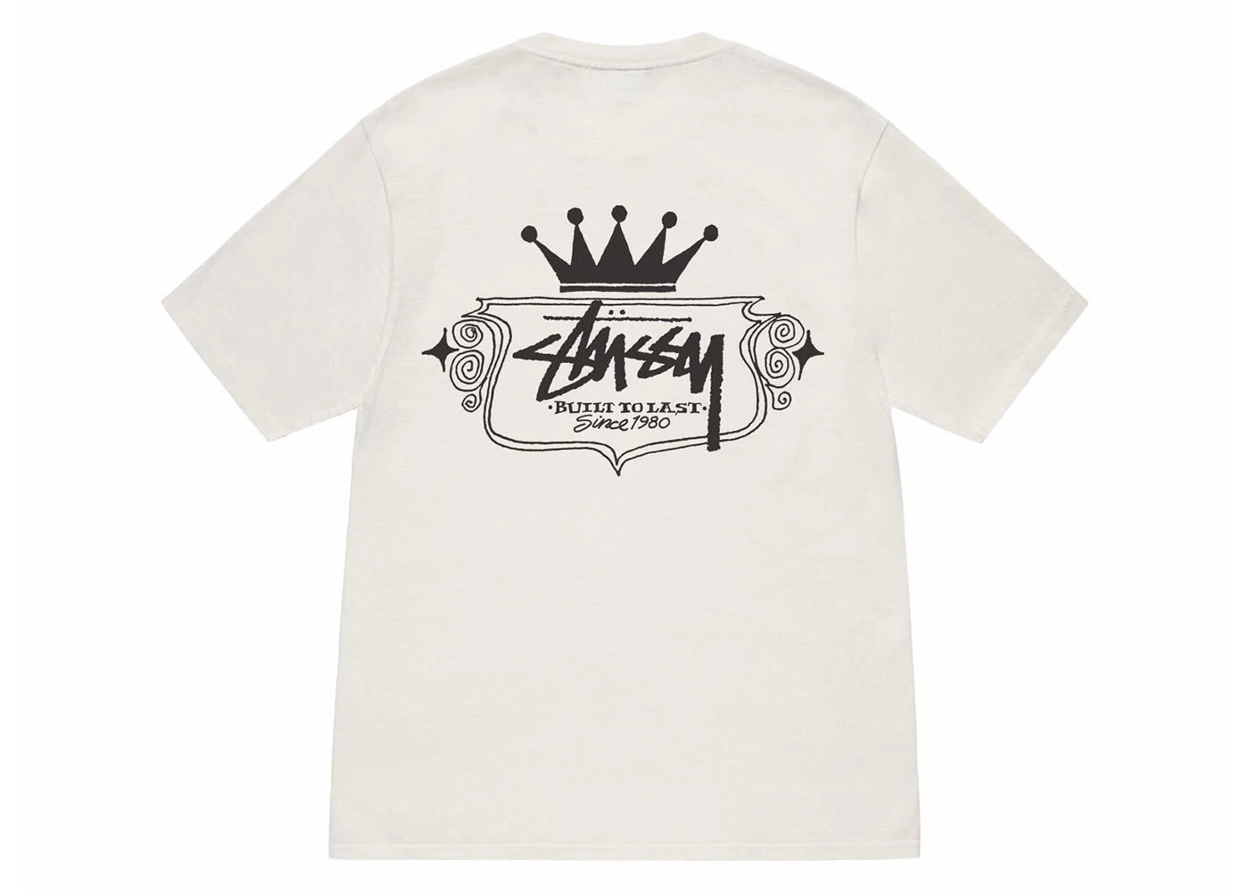 back view of stussy t-shirt