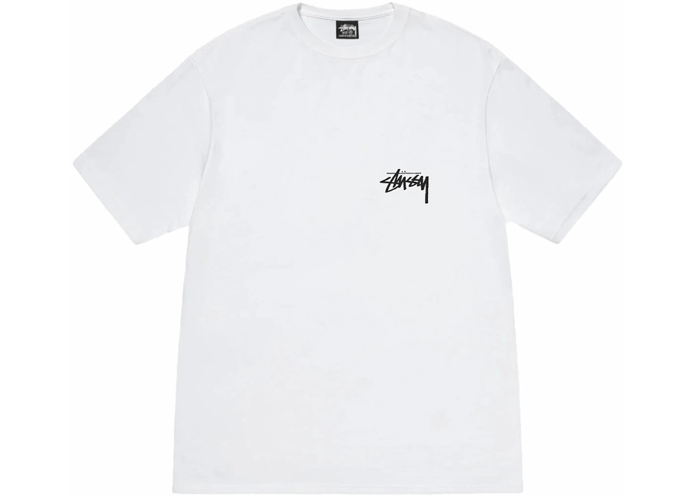 back side of stussy tee