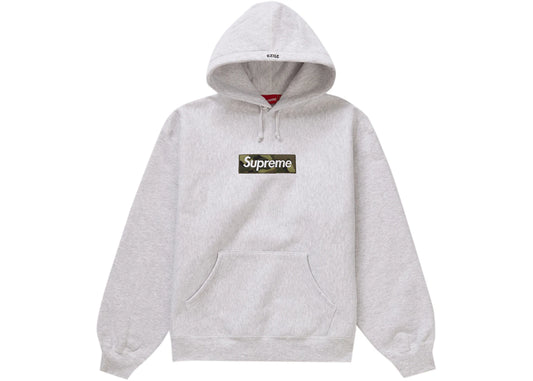 Supreme Box Logo Hooded Sweatshirt Ash Gray