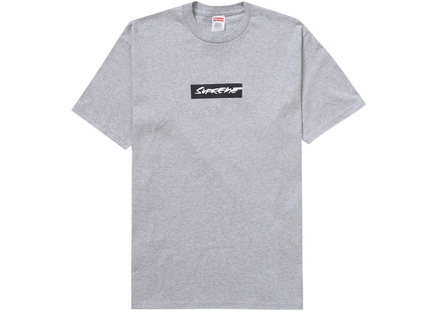 Supreme Futura Box Logo Tee Heather Grey