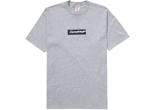 Supreme Futura Box Logo Tee Heather Gray