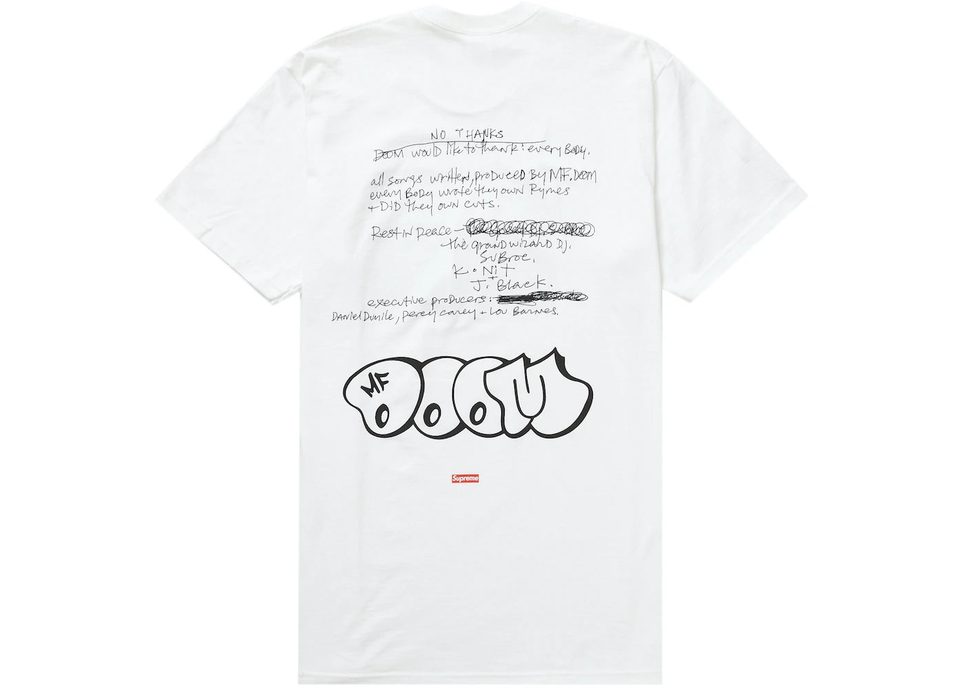 Supreme MF DOOM Tee White