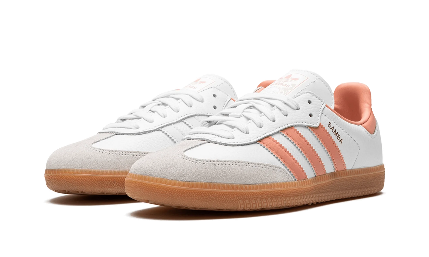 adidas samba og white wonder clay gum front side