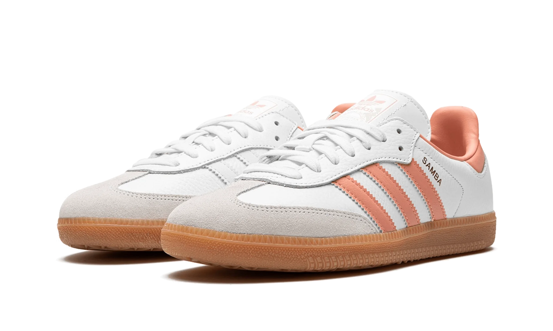 adidas samba og white wonder clay gum front side