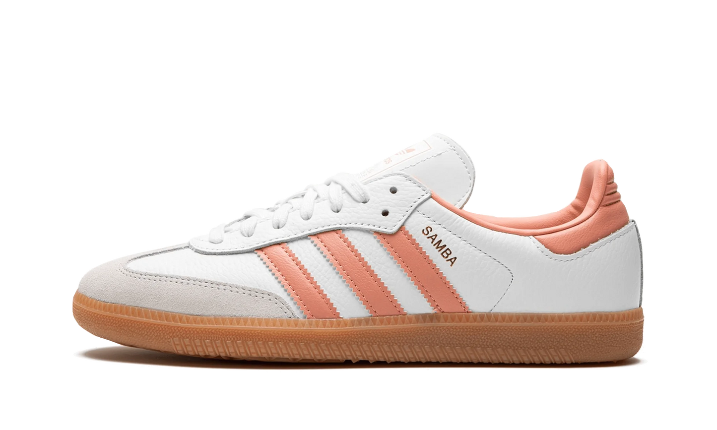 adidas samba og white wonder clay gum front side