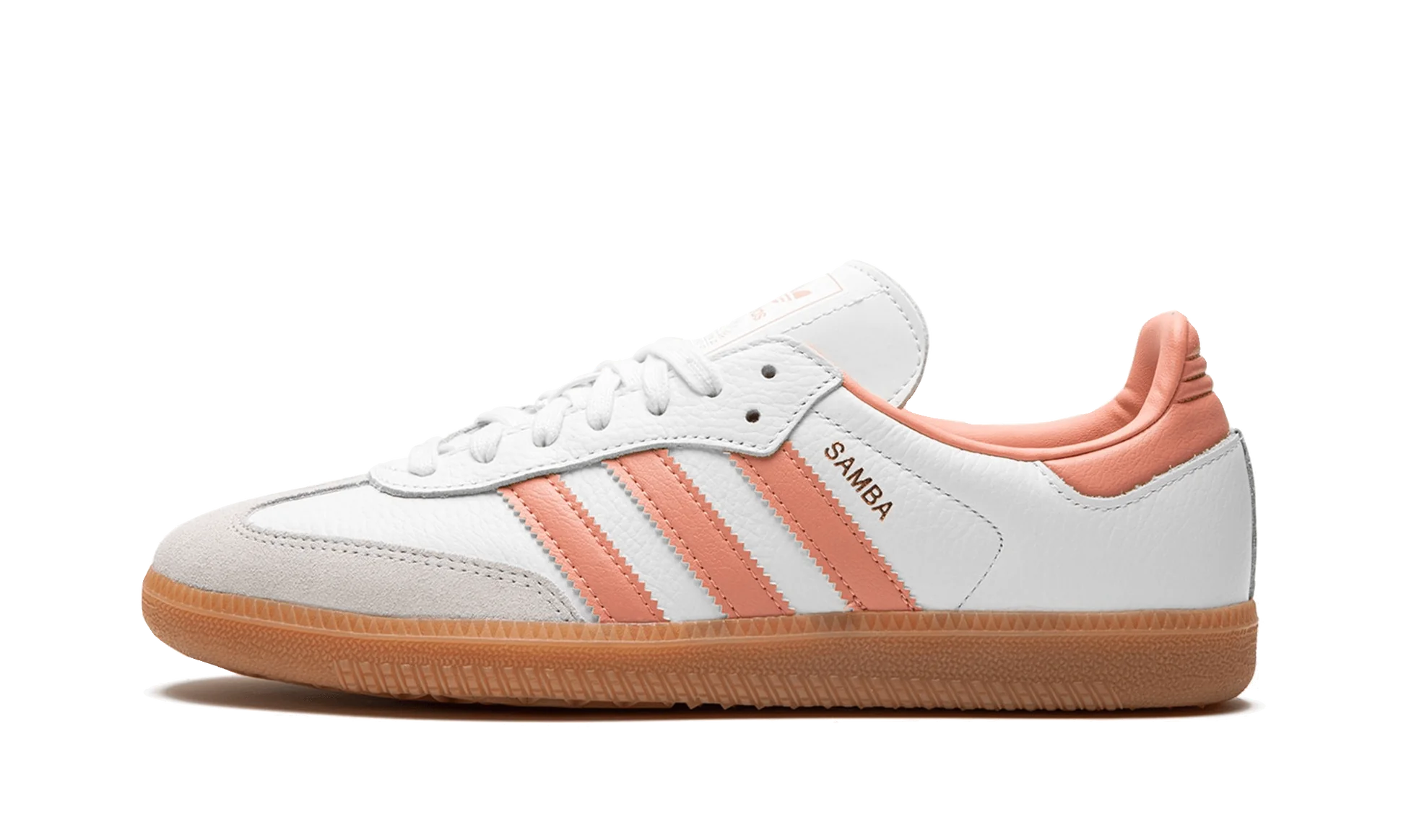 adidas samba og white wonder clay gum front side