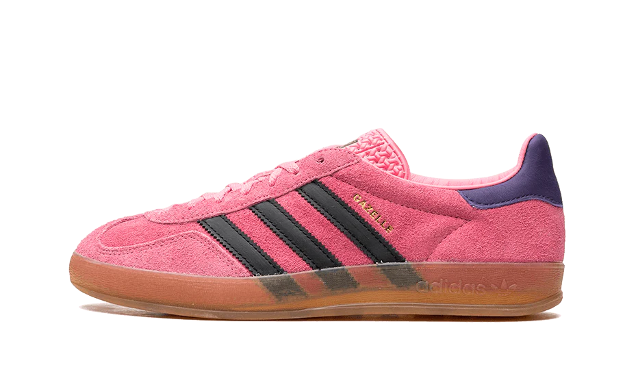 adidas gazelle indoor bliss pink purple front side