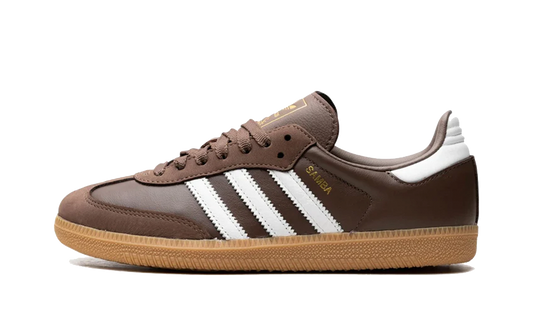 front side of the adidas samba earth strata