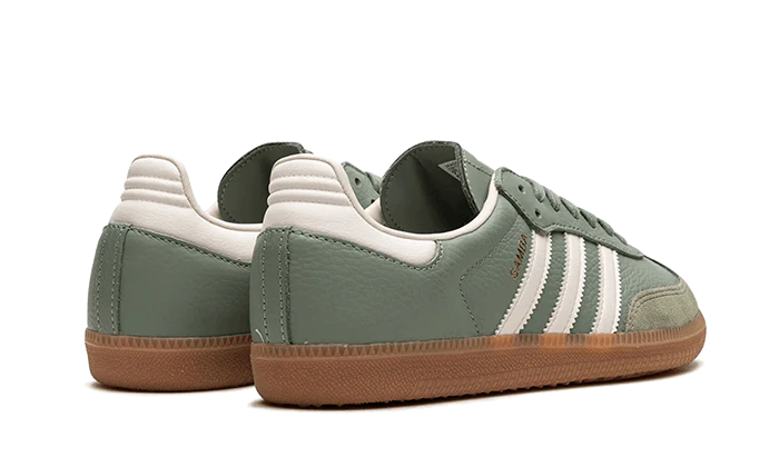 adidas samba og silver green back side