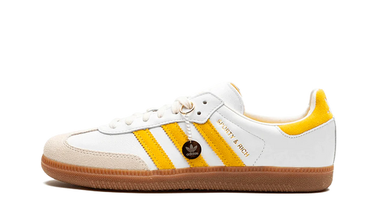 adidas samba og sporty rich white bold gold front side