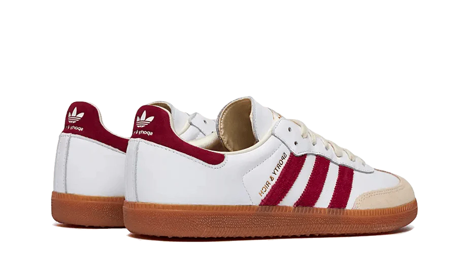 Adidas Samba OG Sporty & Rich White Core Burgundy back side