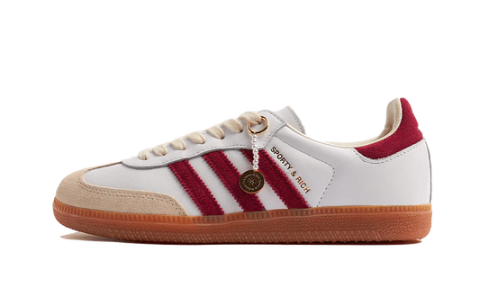 Adidas Samba OG Sporty Rich White Core Burgundy front side 