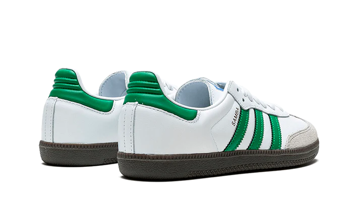 adidas samba og white green back side