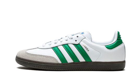 adidas samba og white green front side