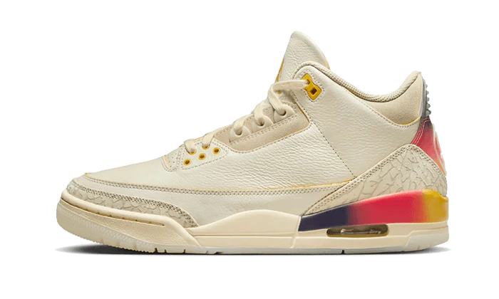 air jordan 3 j balvin medellin sunset front side