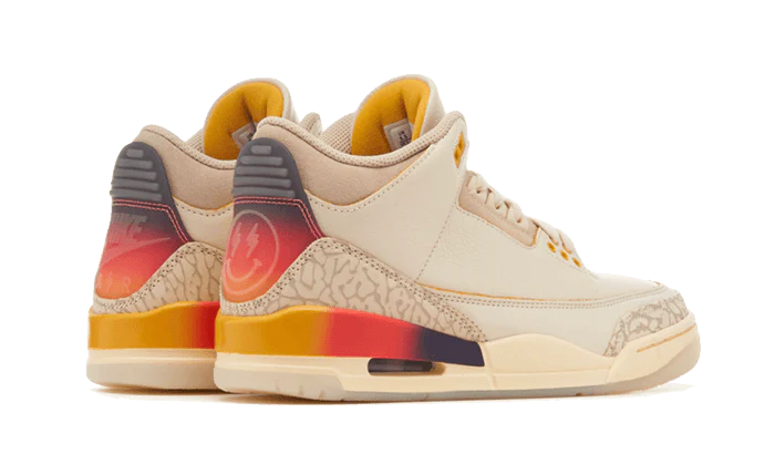 air jordan 3 j balvin medellin sunset front side