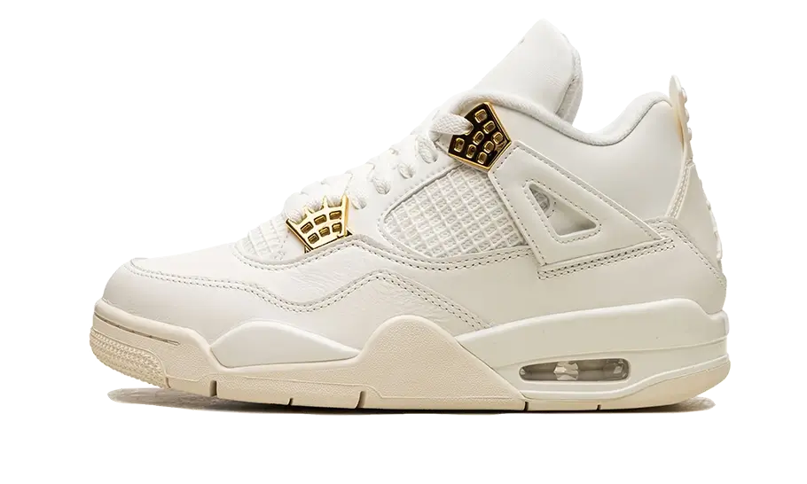 air jordan 4 metallic gold front side