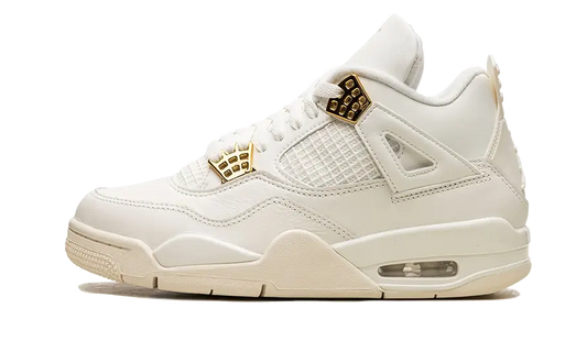 air jordan 4 metallic gold front side