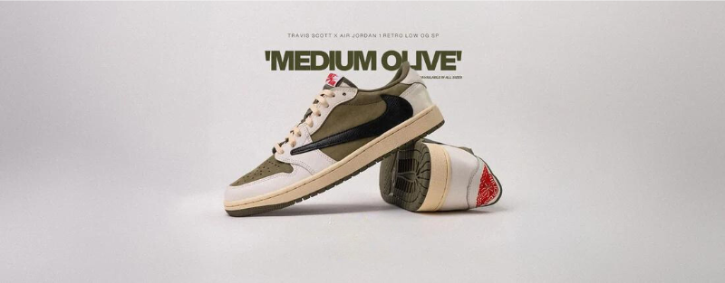 jordan 1 low travis scott olive banner