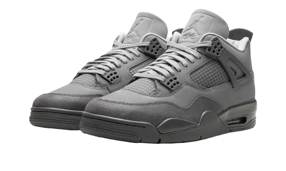 detail view of jordan 4 wet cement paris