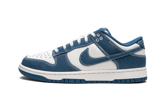 dunk low sashiko industrial blue front side