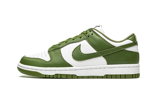 nike dunk low medium olive front side