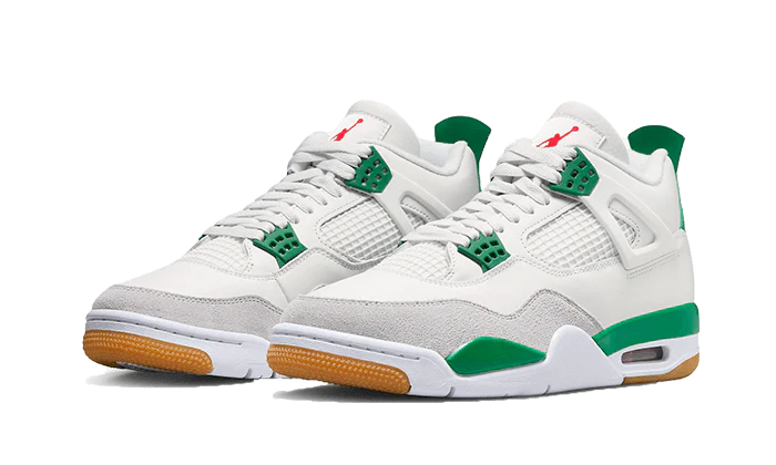 air jordan 4 sb pine green detail side