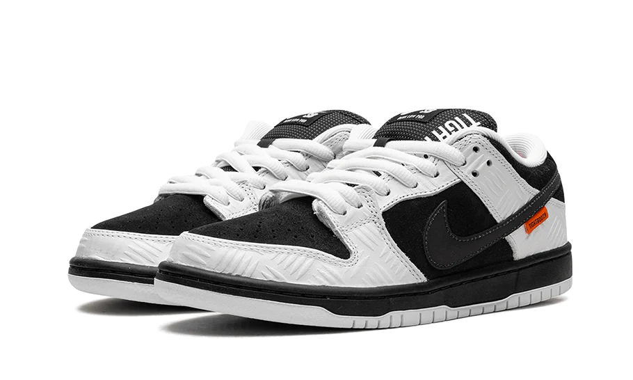 detail view of nike sb dunk low tightboth