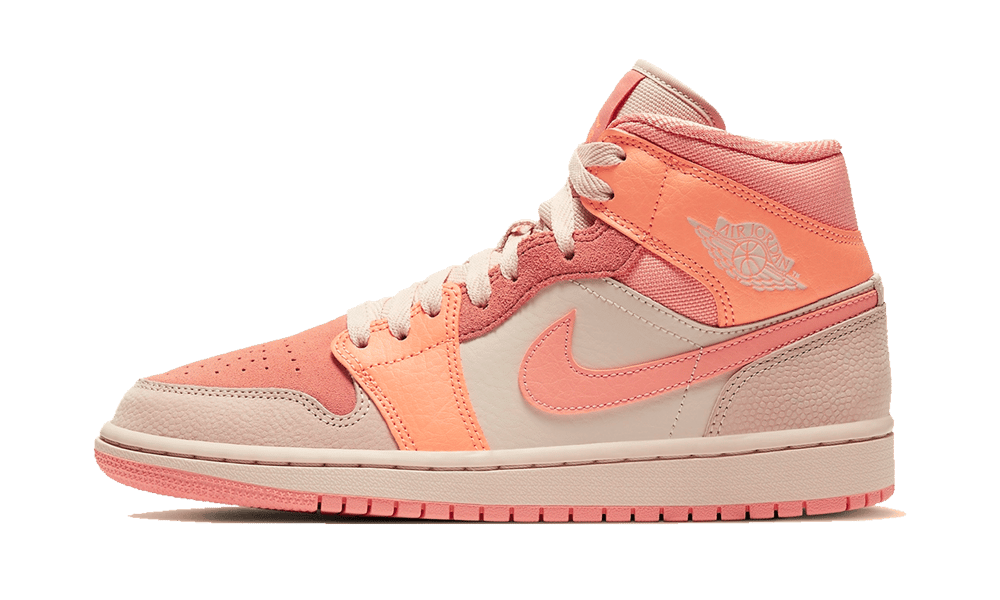 Air Jordan 1 Mid Apricot Orange Terra Blush