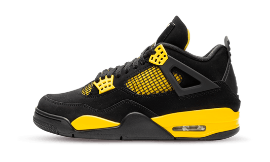 Jordan 4 retro yellow thunder front side